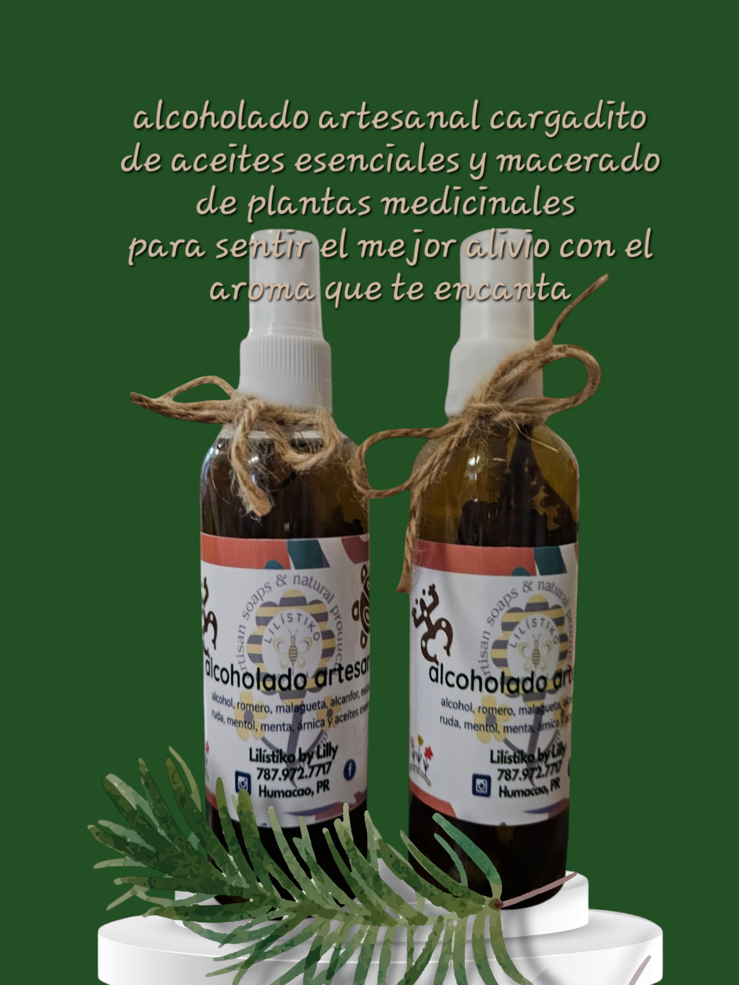 alcoholado artesanal 4 onzas