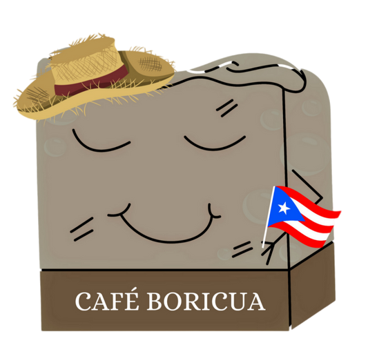 BARRA DE JABÓN DE CAFÉ PUERTORRIQUEÑO